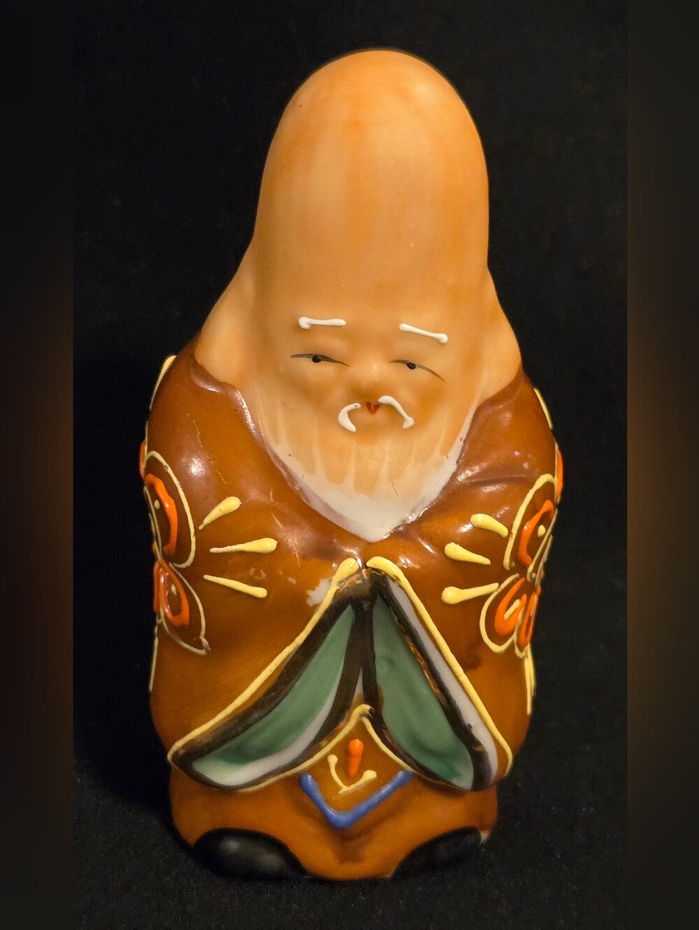 Vintage Japanese Kutani Porcelain Figurine "Fukurokuju"